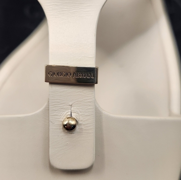 NWB Giorgio Armani Leather Sandals Authentic! Gorgeous! - Picture 5 of 16